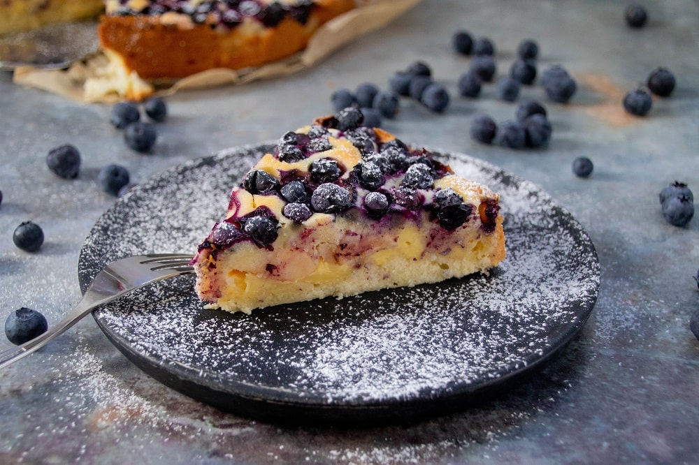 Blaubeerkuchen mit Vanillepudding - The inspiring life